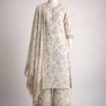 Women’s Cotton Floral Printed Kurti Palazzo Set with Dupatta