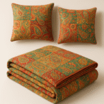 Hand Block Printed Cotton Kantha Quilt – Animal Print (Queen/King Size) - Image 4