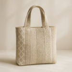 Handcrafted Quilted Cotton Tote Bag – Printed Shopping & Travel Bag - Image 3